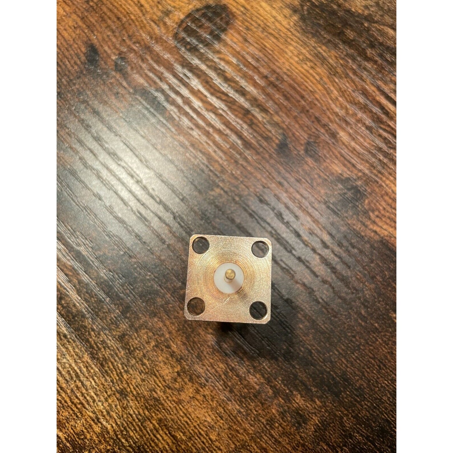 Coaxial Straight Female plug connector flange with 4 holes Panel Mount solder