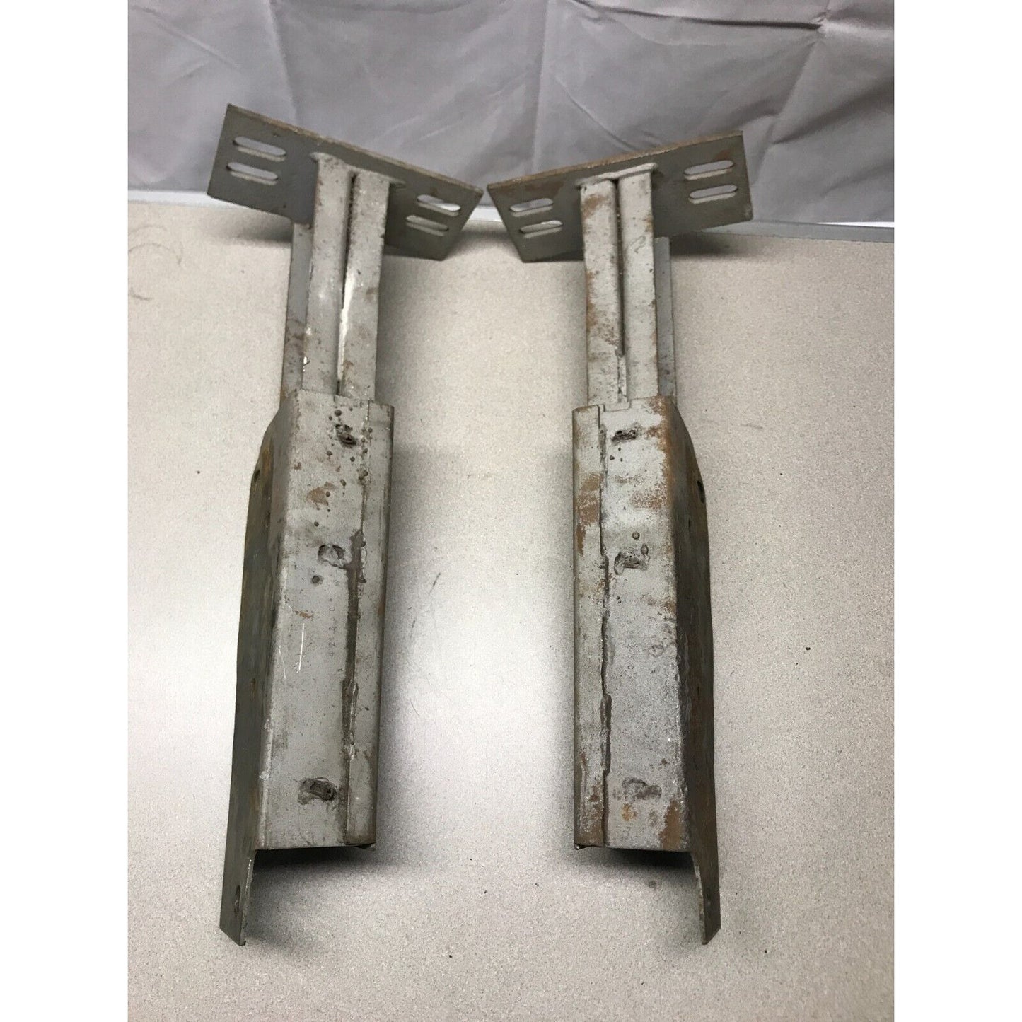 '1973 Ford Mustang Mach 1 Front Bumper Brackets, LH and RH, OEM