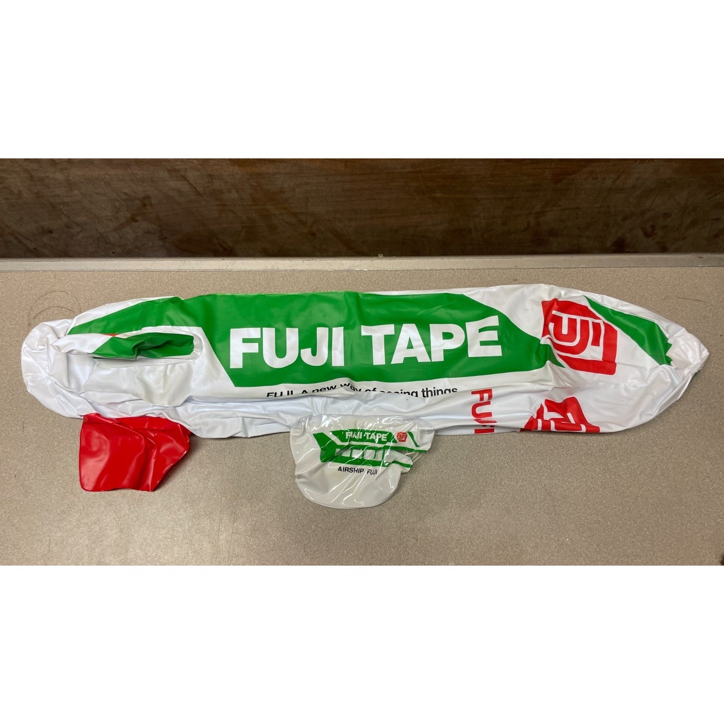 Fuji Tape 28 Inch Inflatable Blimp, Airship Fuji full view deflated
