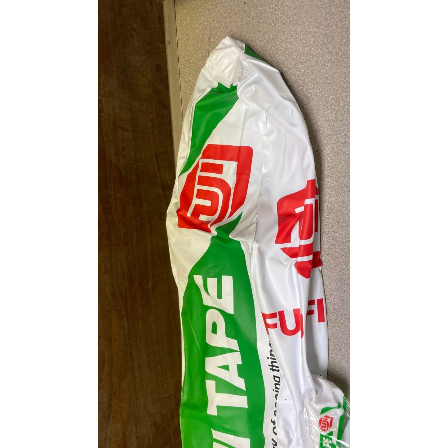 Fuji Tape 28 Inch Inflatable Blimp, Airship Fuji end view closeup