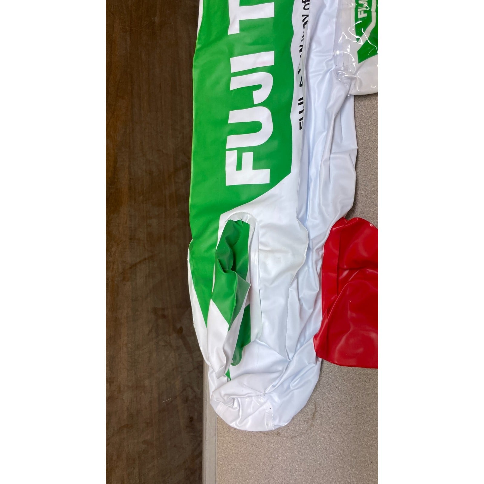 Fuji Tape 28 Inch Inflatable Blimp, Airship Fuji end view closeup