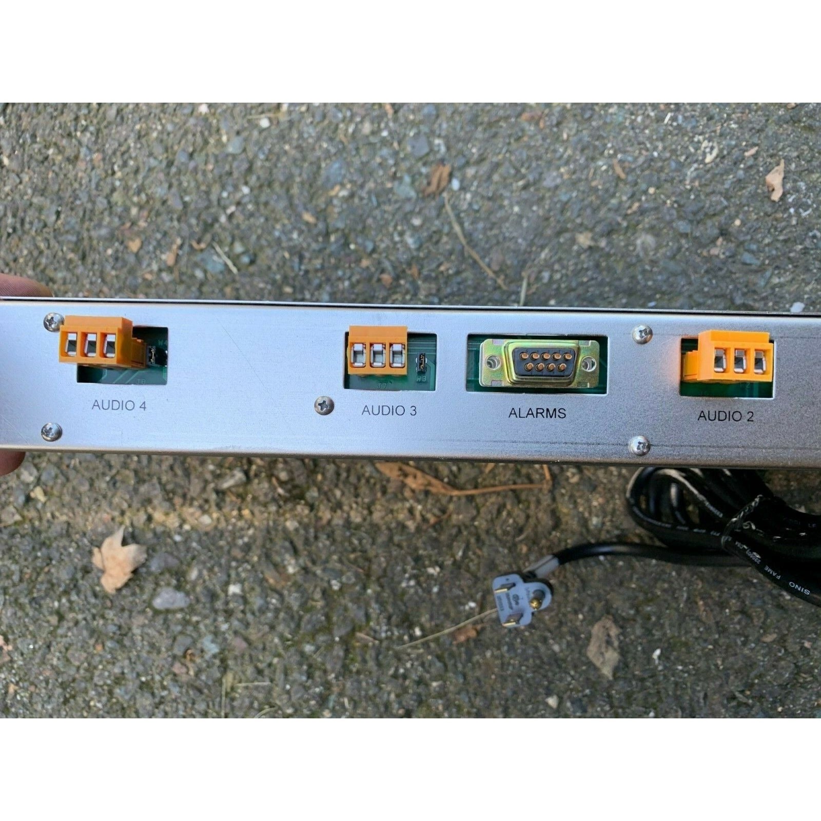 Microwave Radio 845570-11 REV.a PAC-10 Audio Modulator Audio connector closeup