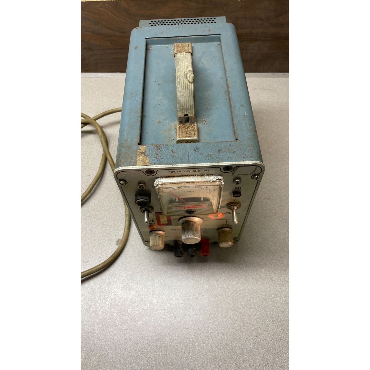 Power Designs Regulated DC Power Supply Model 5015-S overhead view