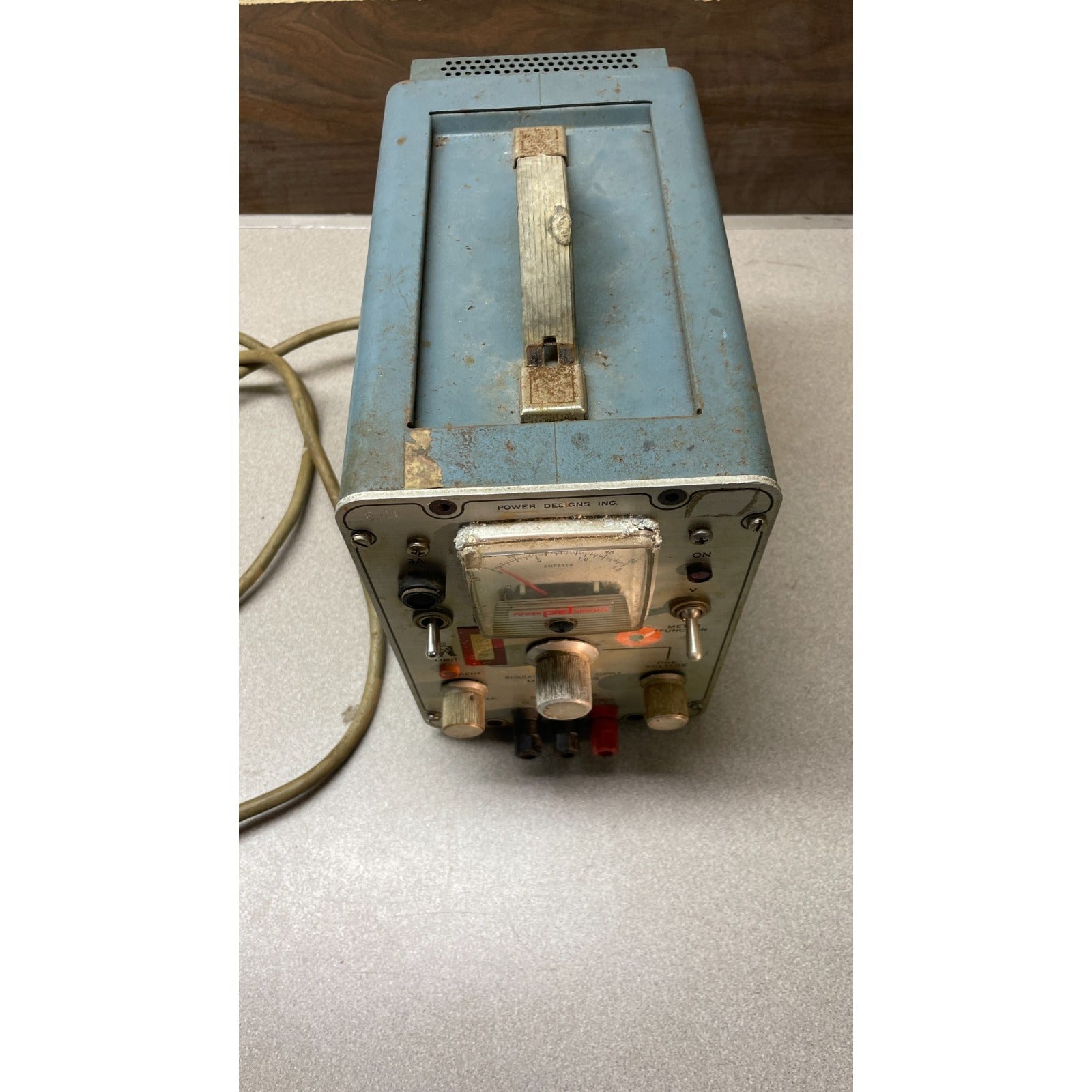 Power Designs Regulated DC Power Supply Model 5015-S overhead view