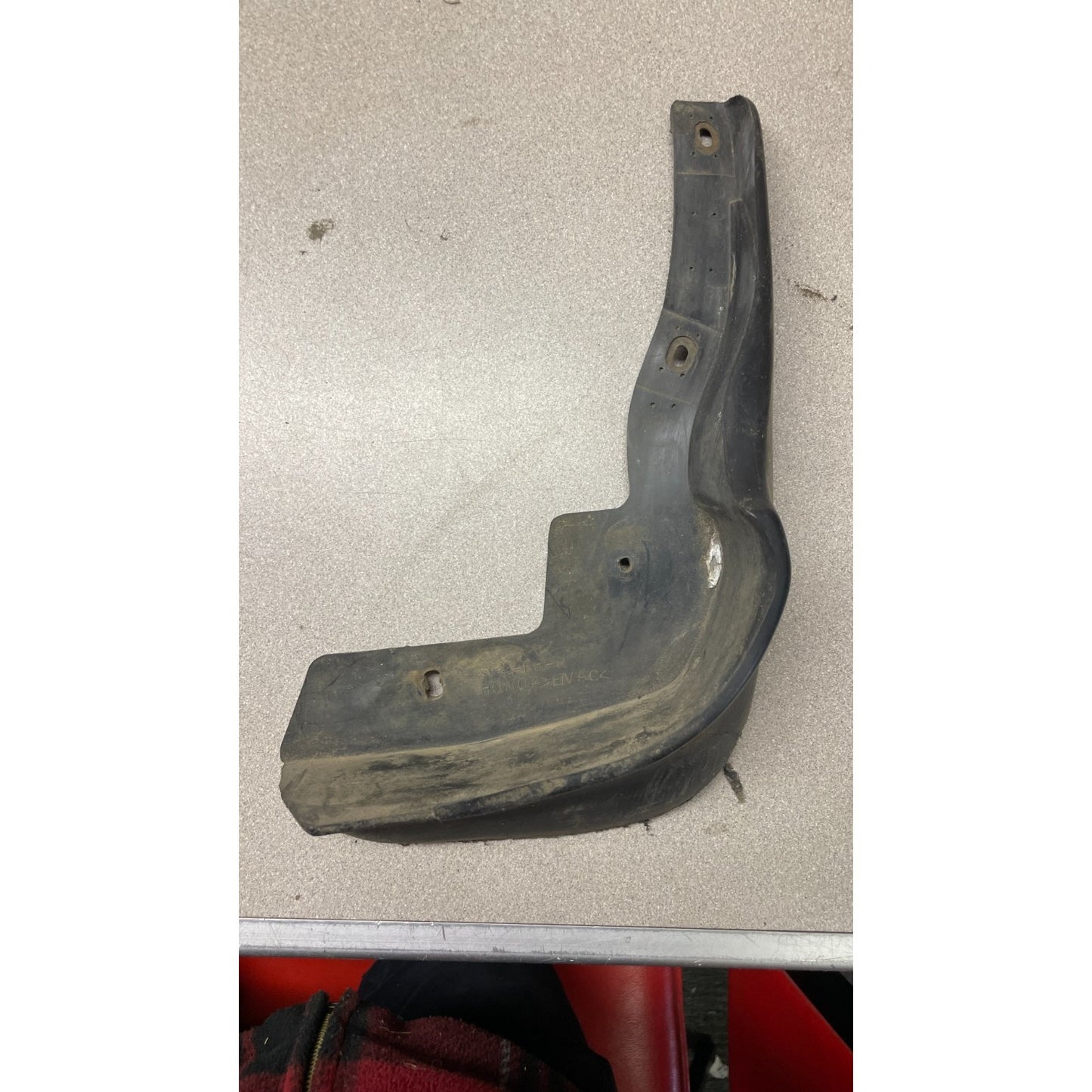 OEM Honda Civic Del Sol Set of 4 Mudflaps inside view