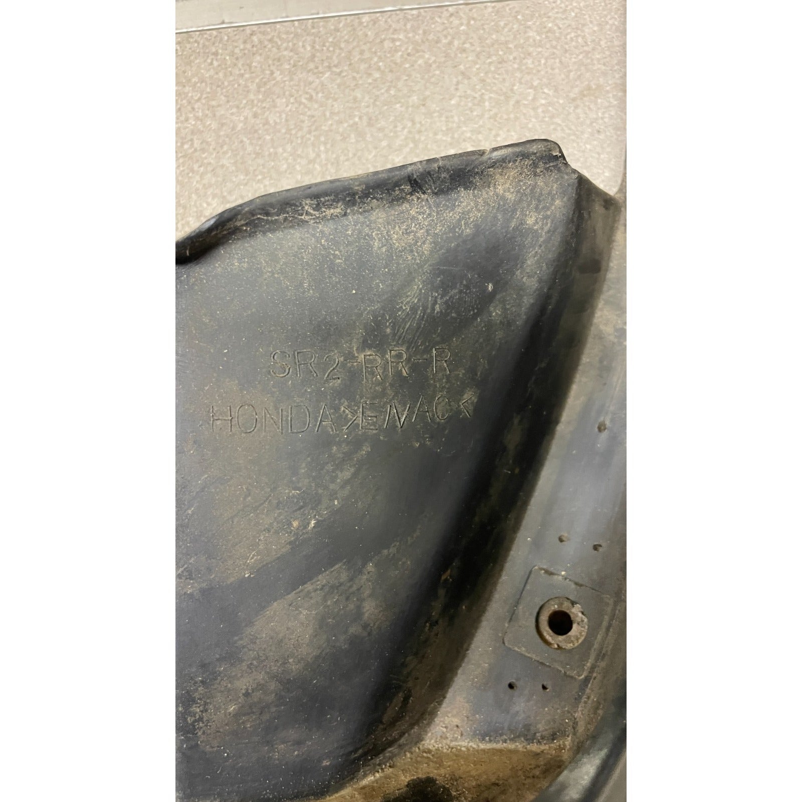 OEM Honda Civic Del Sol Set of 4 Mudflaps closeup of product marking