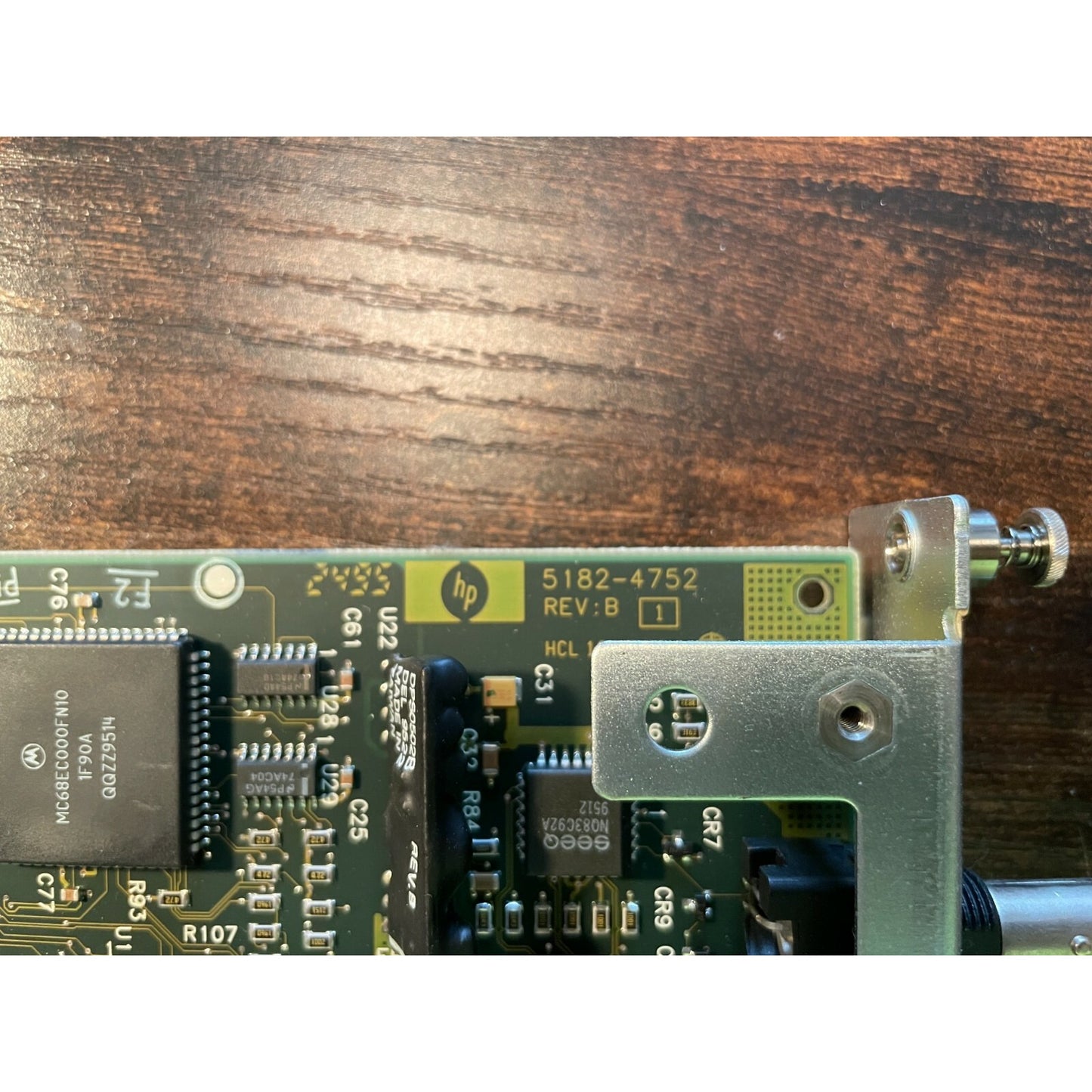 HP JetDirect 5182-4752 Rev B Laser Printer Ethernet Network Card 10Base-T product number and revision stamp