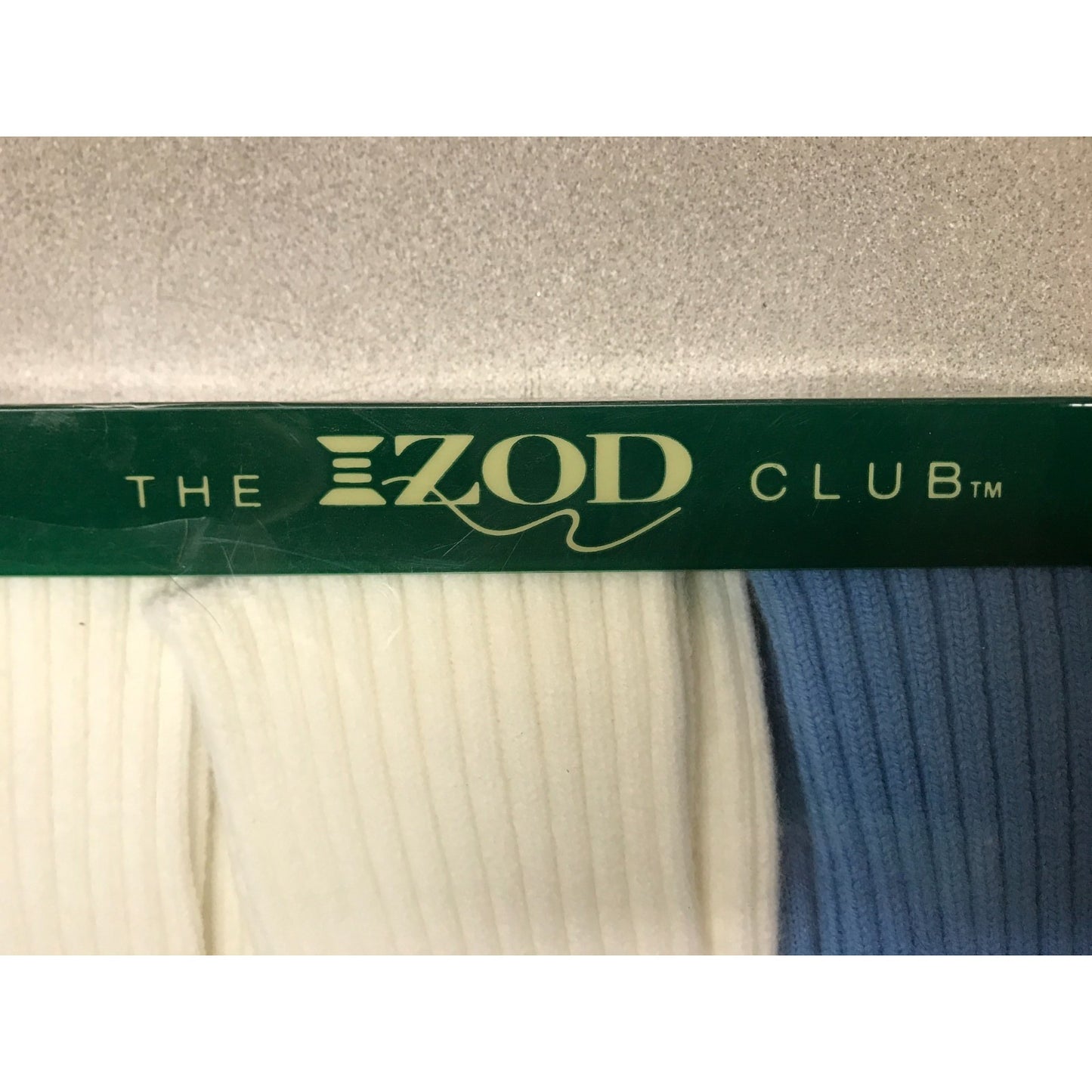 Vintage Roll-top Golf Socks The Izod Club Set of 3 "The Original Izod" closeup of Izod logo