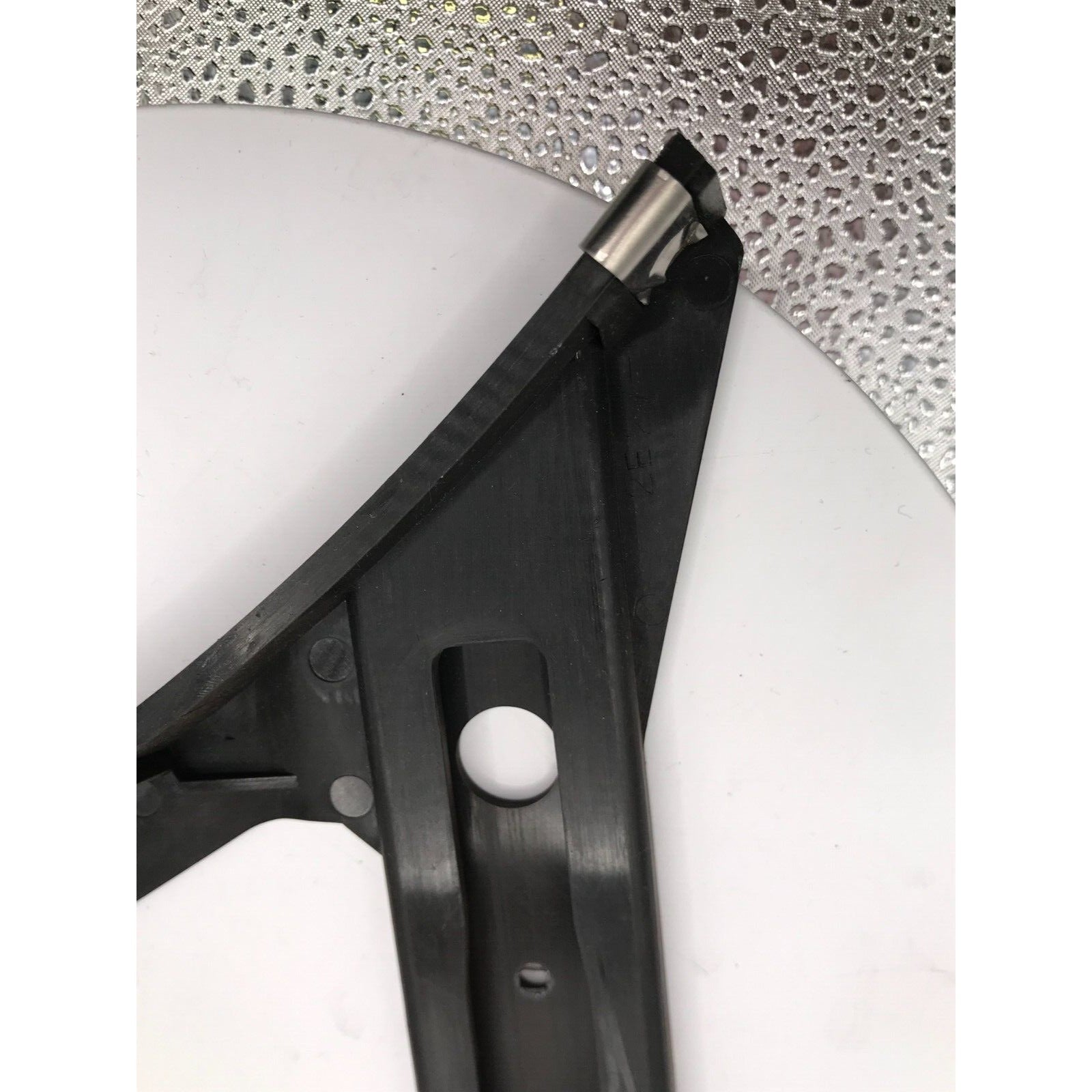 Honda 71591-SE3-003 right rear bumper corner slide closeup of corner