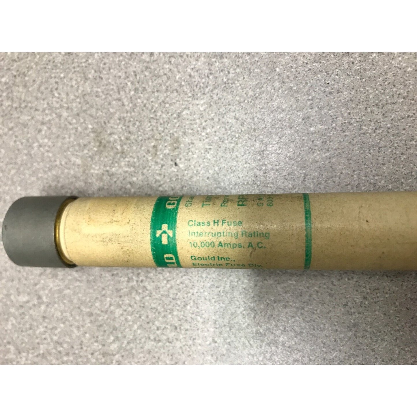 Gould Shawmut RFS5 5A 600VAC Time Delay Renewable Fuse - Lot of 2