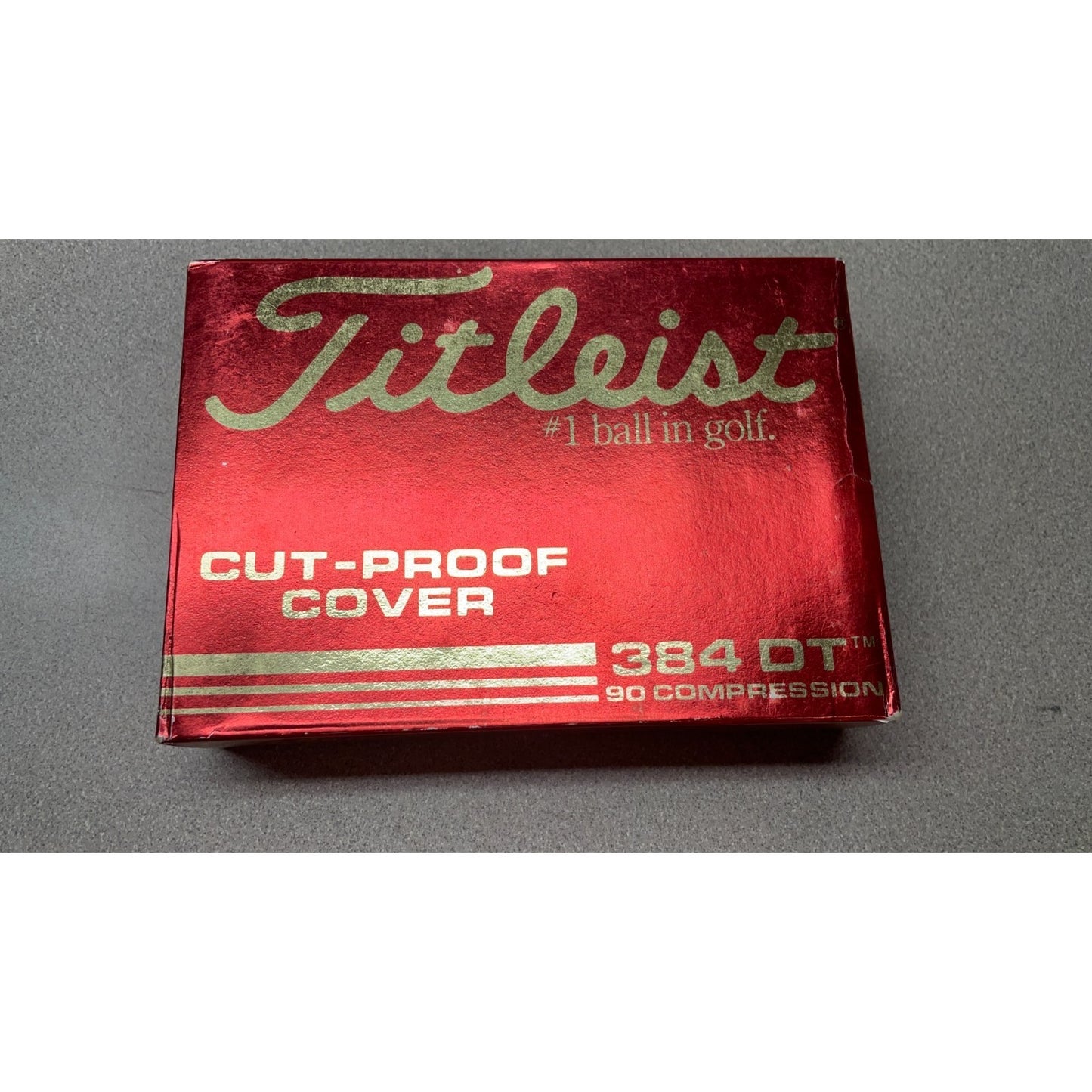 Titleist 384 DT 90 Compression Golf Balls front of box