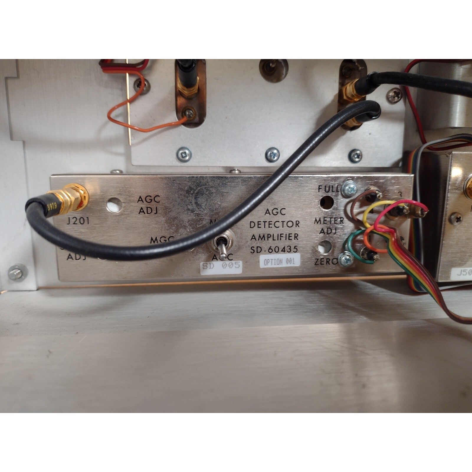 Harris Farinon Video Receiver System Designation VH7 connections
