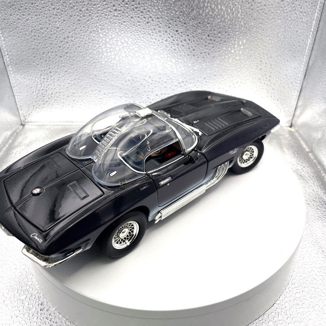 1961 Mako Shark Black Die Cast Scale: 1/18, No.68802 rear/passenger side view