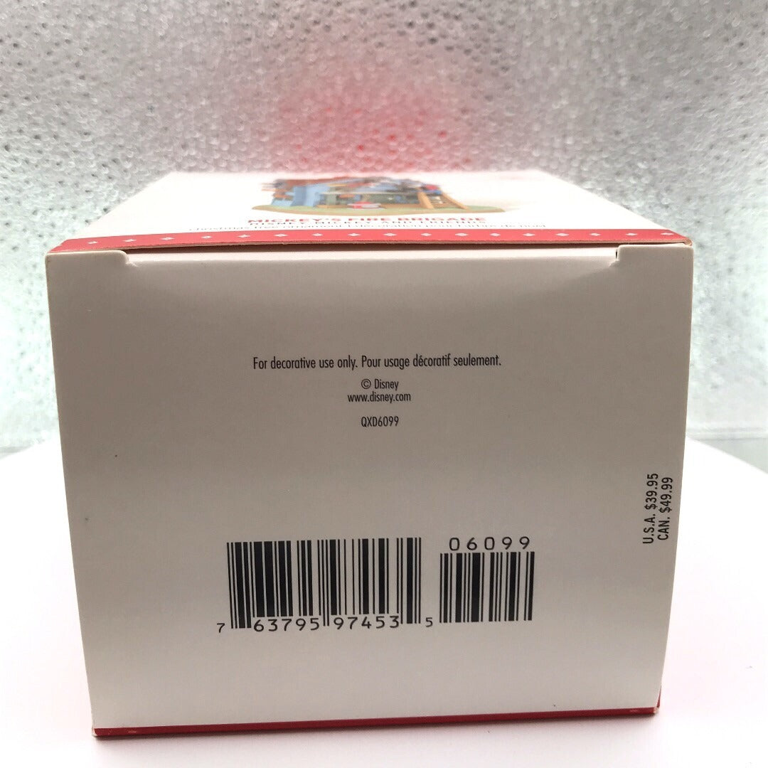 Hallmark Mickey's Fire Brigade Keepsake Ornament 2015 bottom of box