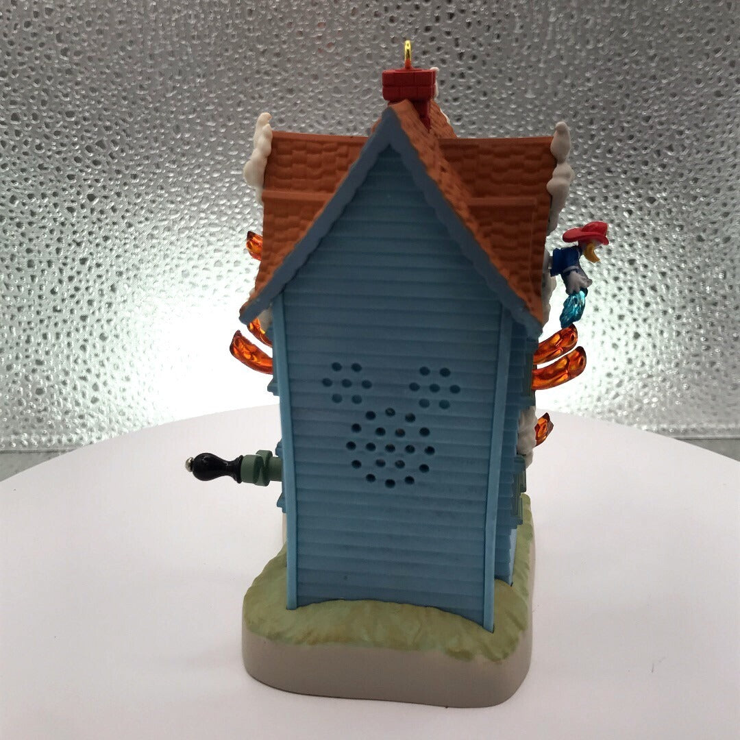 Hallmark Mickey's Fire Brigade Keepsake Ornament 2015 back view