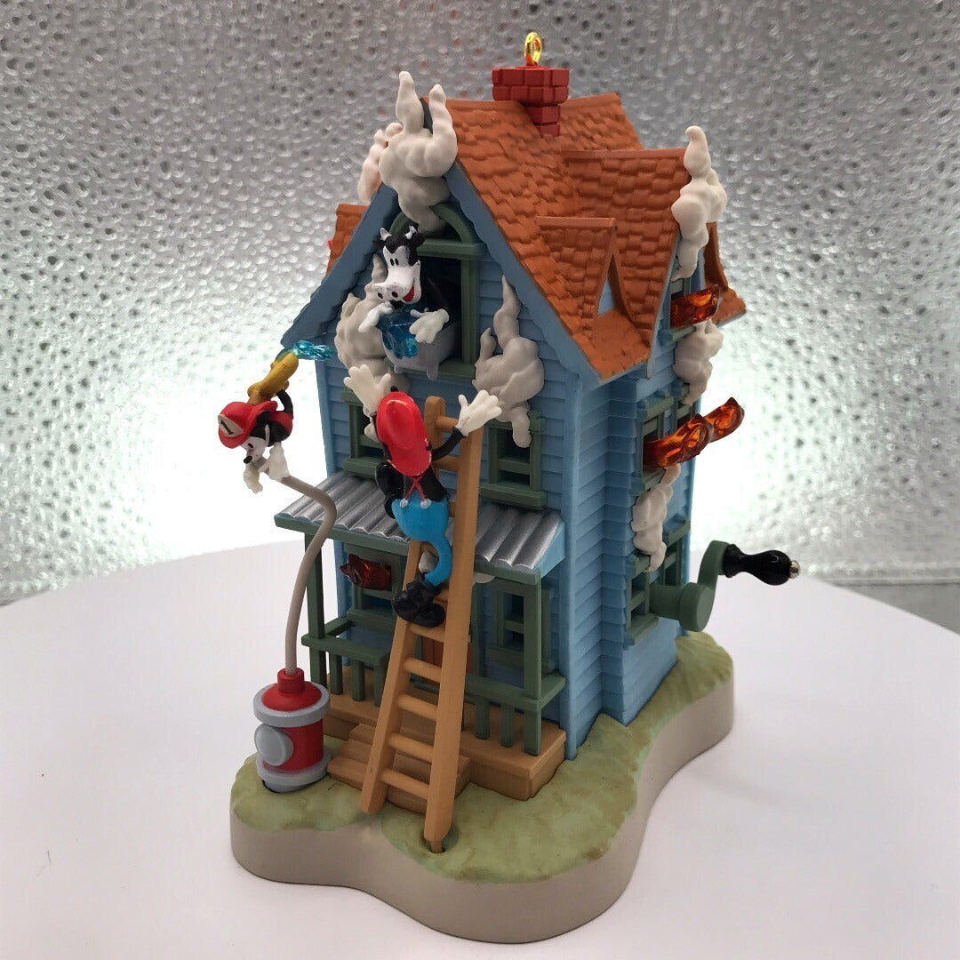 Hallmark Mickey's Fire Brigade Keepsake Ornament 2015 front and side view