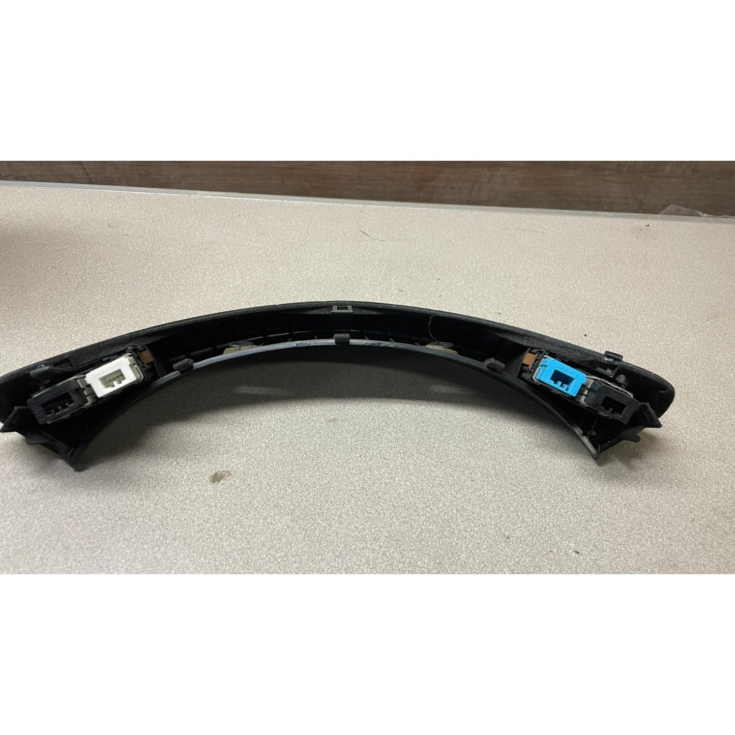 OEM Honda Civic Del Sol Dash Trim Strip AUX Light Hazard and Defrost Switches back side view with connectors