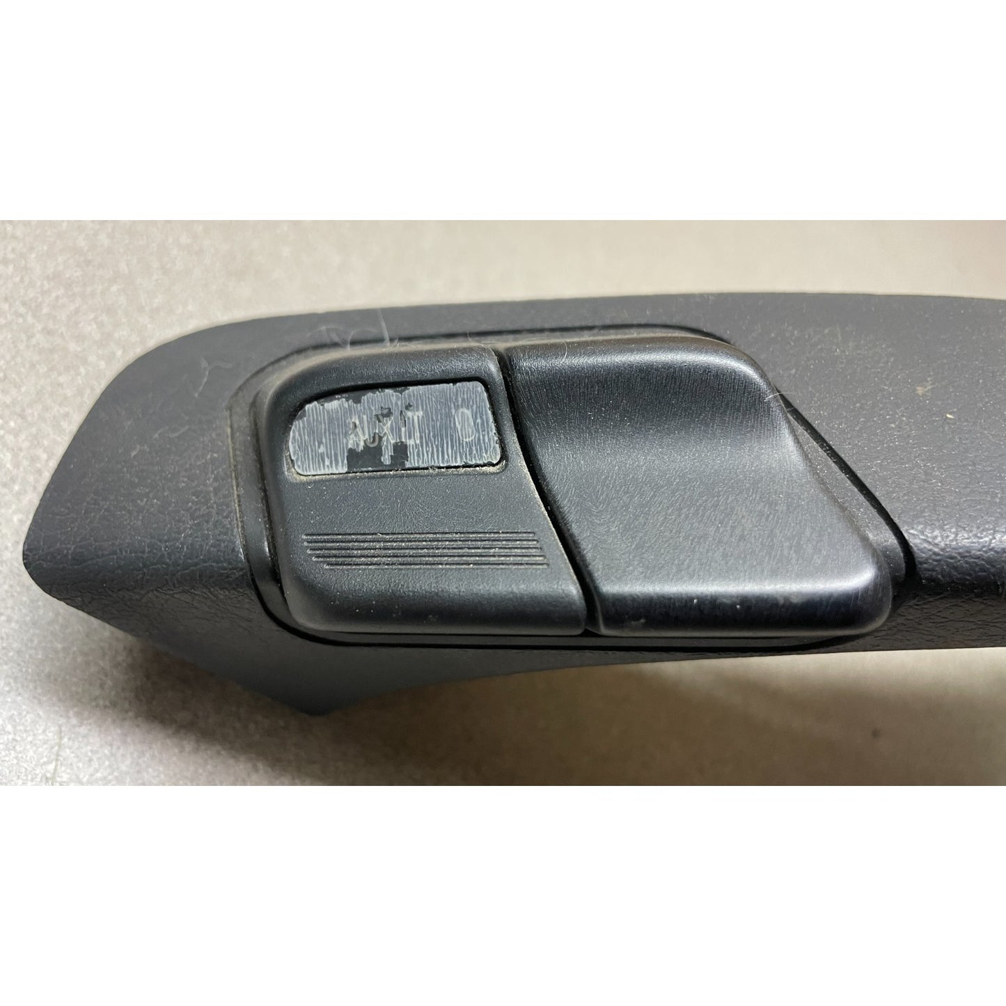 OEM Honda Civic Del Sol Dash Trim Strip AUX Light Hazard and Defrost Switches closeup of defrost button