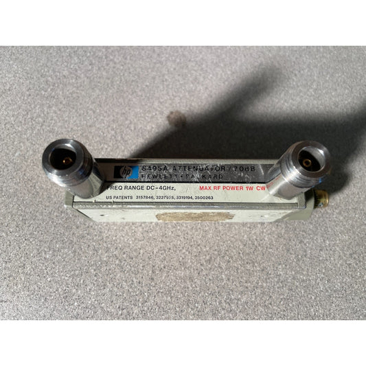 Agilent HP 8495A 70dB, DC 4 GHz Manual Attenuator top view