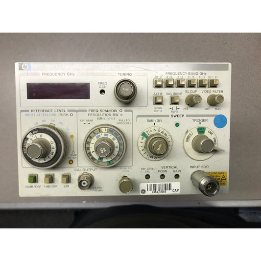 Agilent Hewlett Packard HP 8559A .01 to 21 GHz portable spectrum analyzer. Simple 3 knob operation. Digital storage.