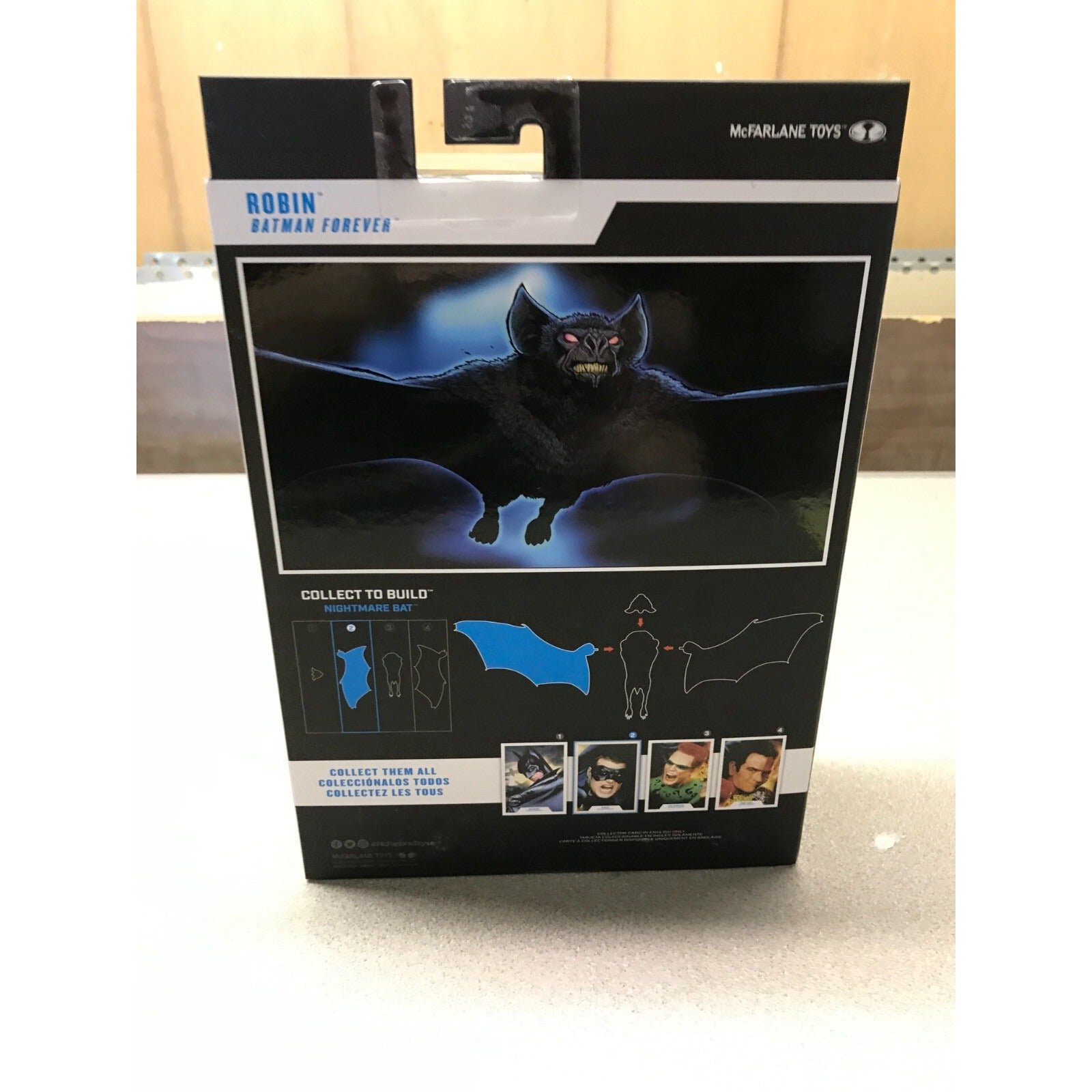 DC Multiverse Robin Batman Forever back of box, item detail