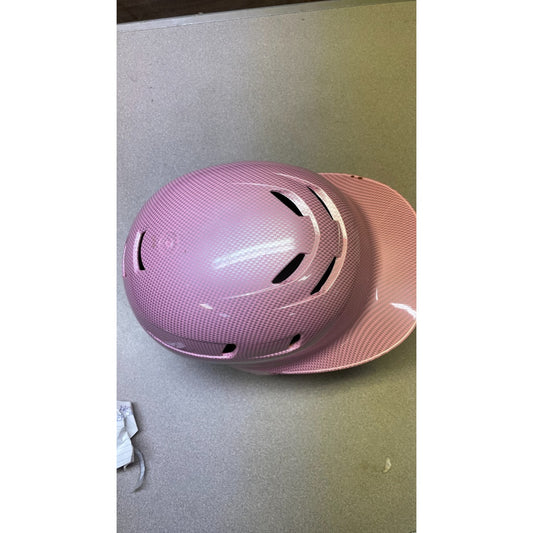 All-Star One Size Softball Helmet - Pink top view of helmet