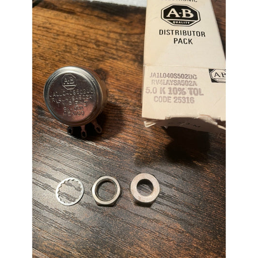 Allen-Bradley Type J Potentiometer Distributor Pack JAIL040S502UC
5000 OHMS