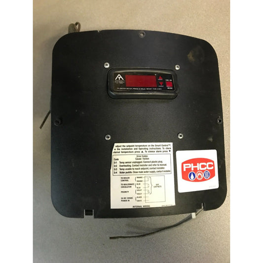 Amtrol 9040-636 Rev E Smart Control Panel front panel with wire diagram