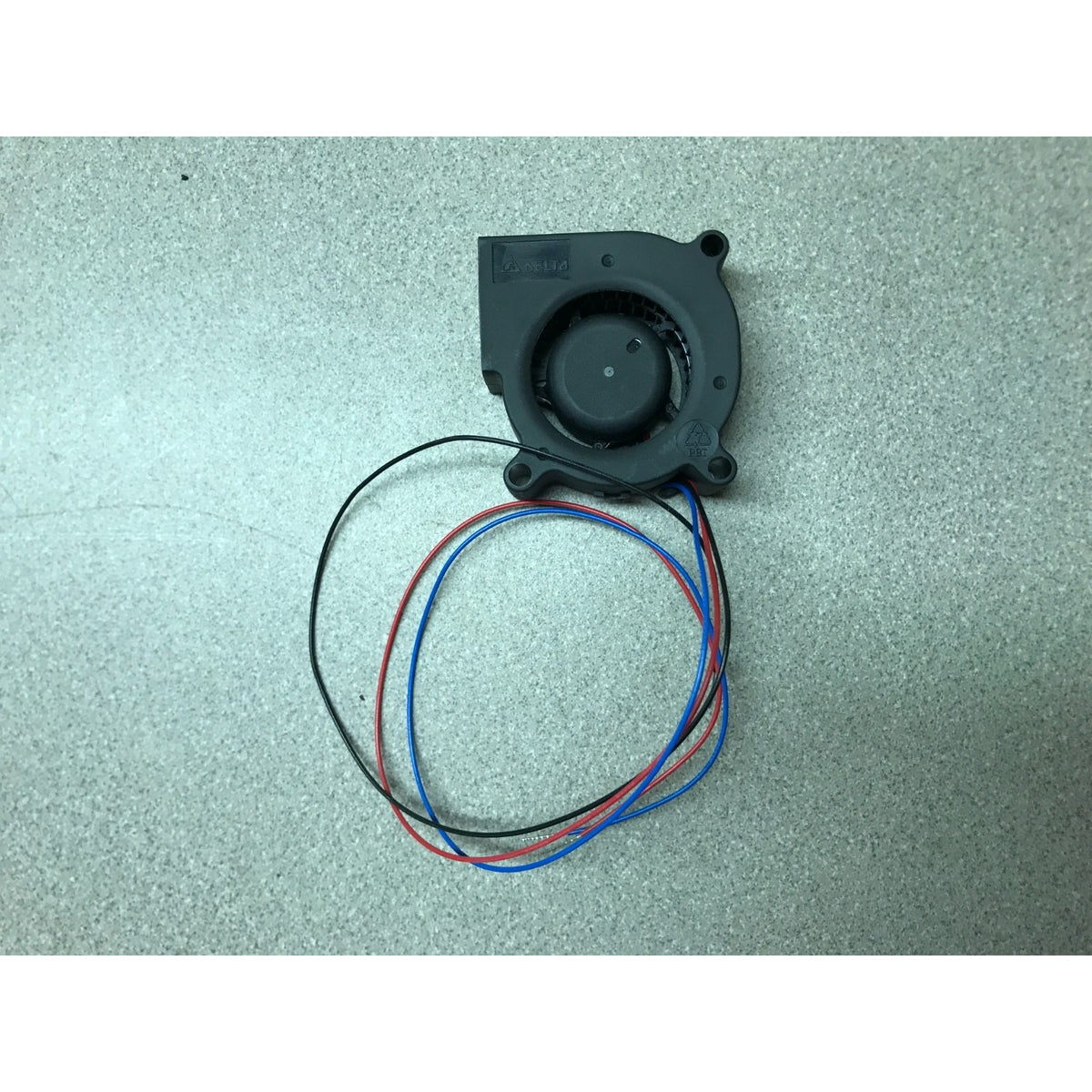 Delta DC Brushless BFB0512VHD Small 2 Pin Fan Blower 52.1 X 20MM 12 VDC back side view