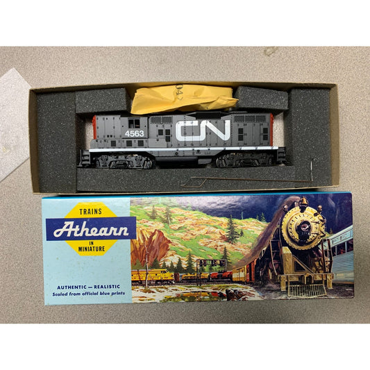 Athearn #4563 Canadian National Train Diesel Road Switcher GP-9 Power train car in packaging
