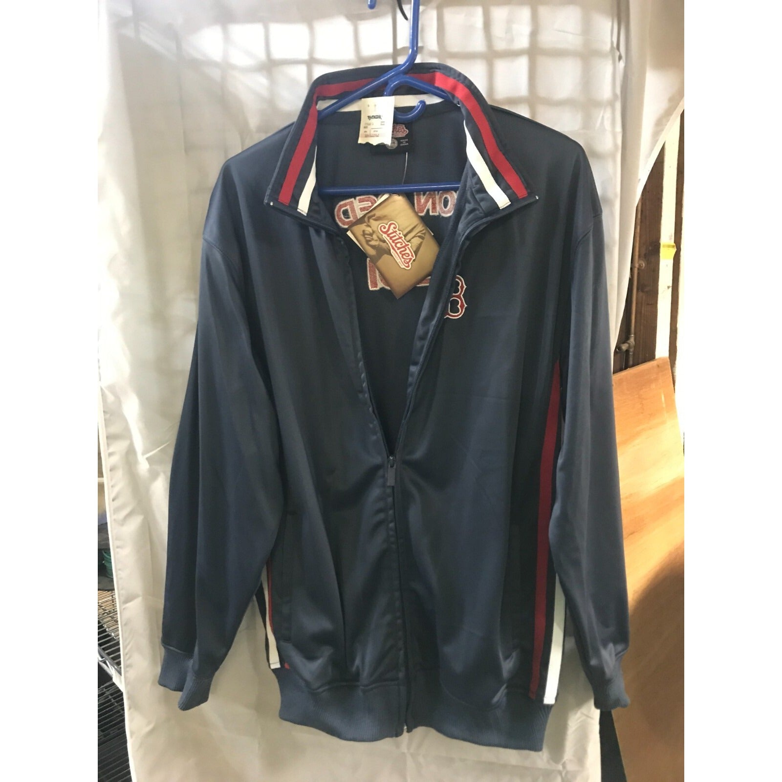 Red Sox Stitches Jacket with 1901 on back, Men's M new with tags.
 front view