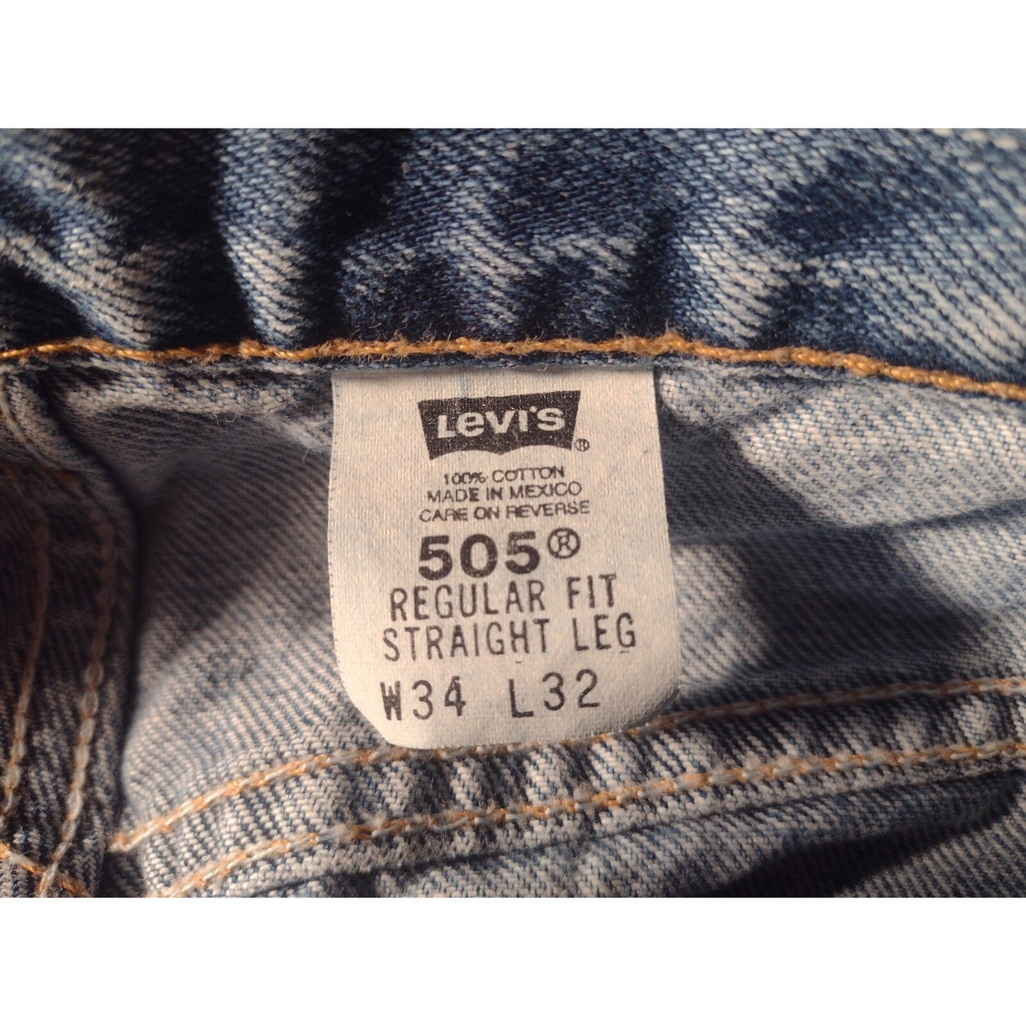 Levi's Strauss & Co Regular Fit Straight Leg W34 L32 inside tag 505 regular fit straight leg