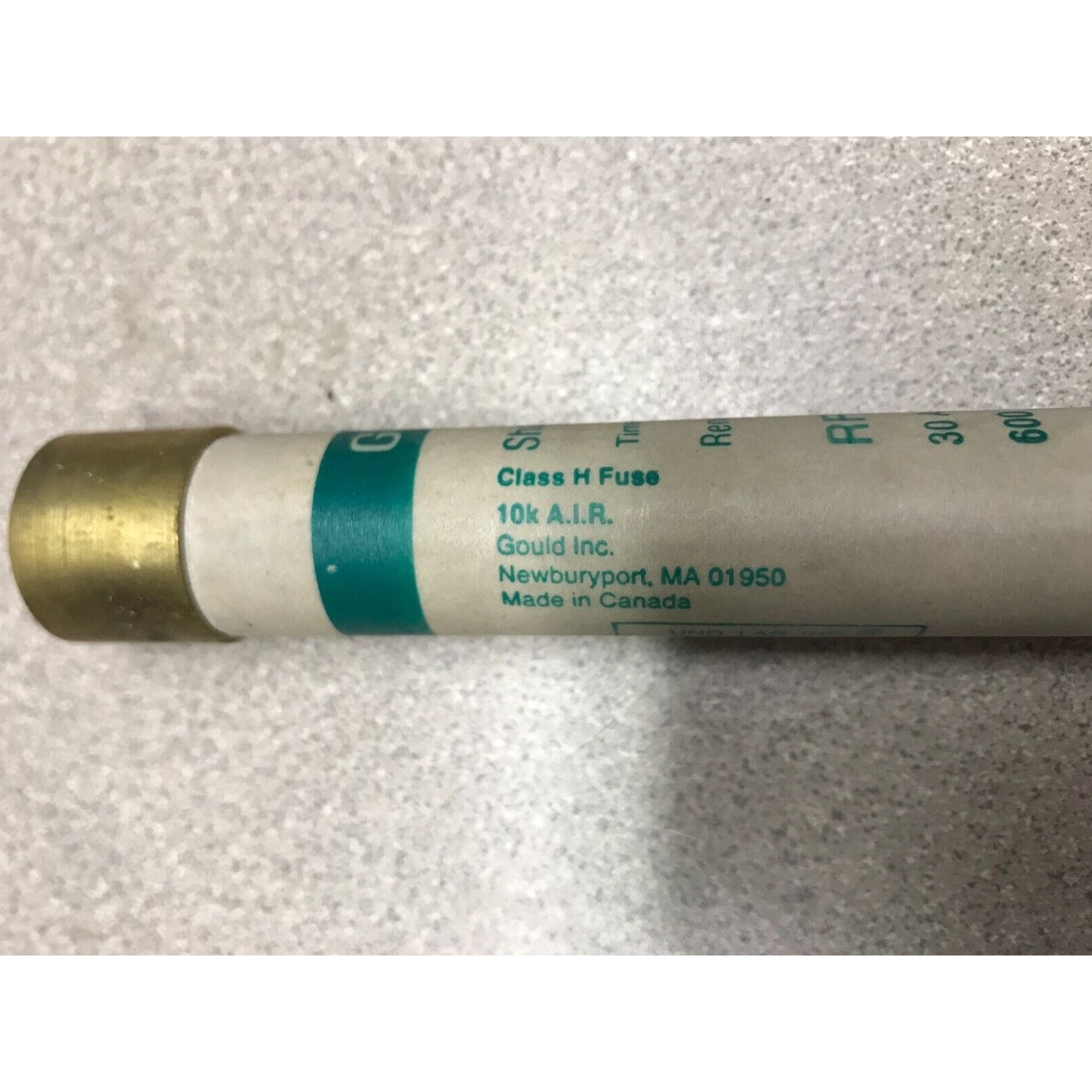 Gould Shawmut RFS30 30A 600VAC Time Delay Renewable Fuse 