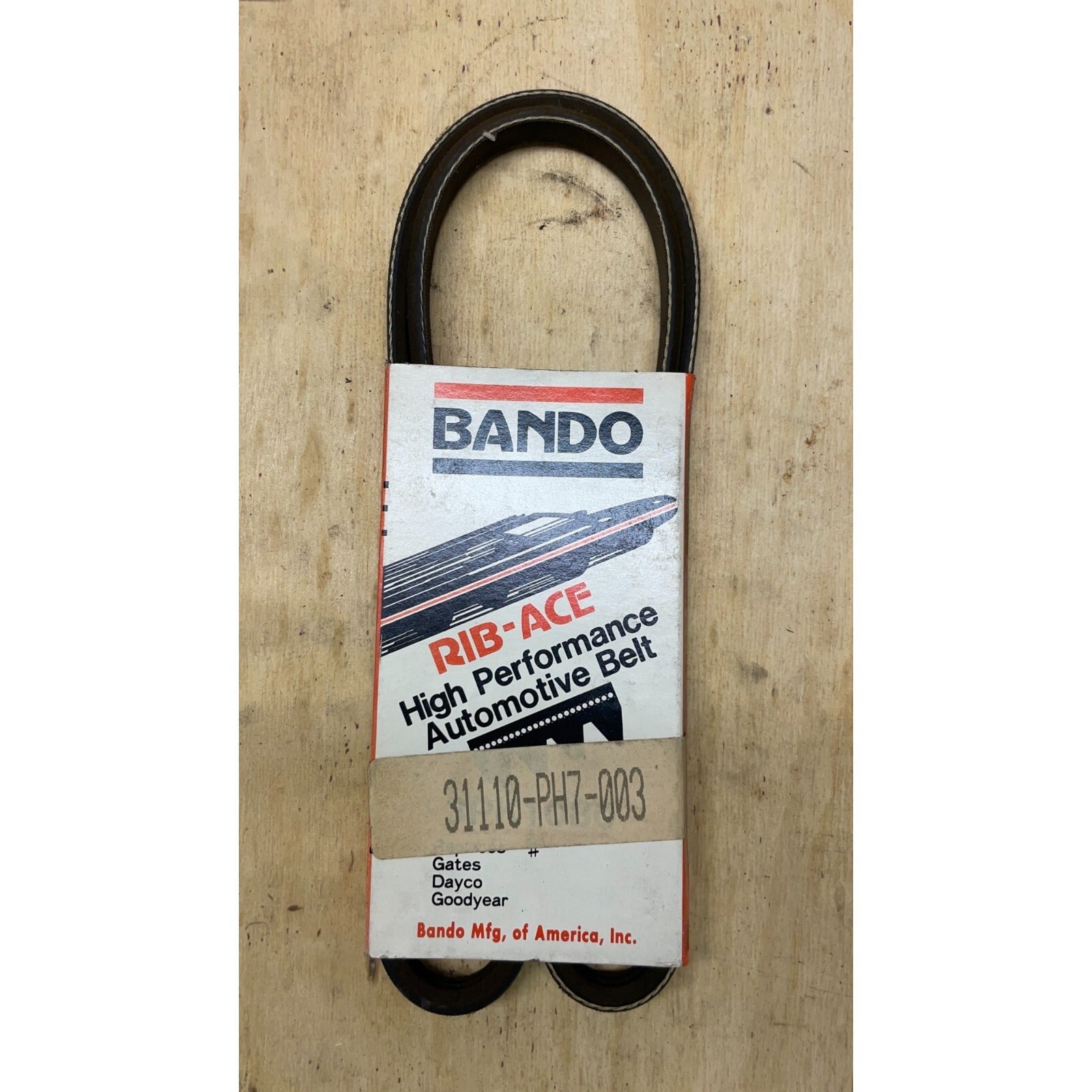 Bando 3PK1080 Belt front of package and belt