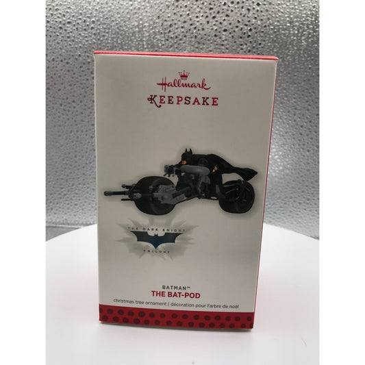 Batman "The Bat-Pod" Hallmark Keepsake Christmas Ornament 2013 Limited Edition front of box