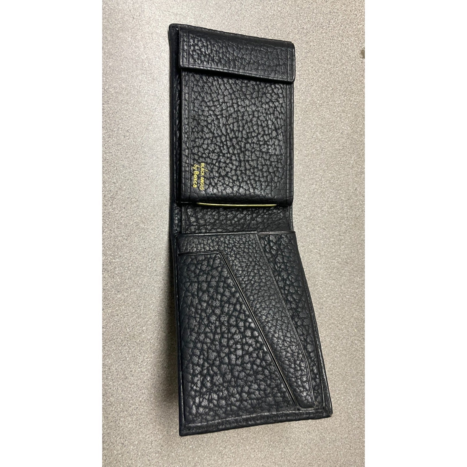 Black Angus by Bosca Wallet inside view