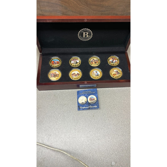 Bradford Exchange John Wayne Commemorative Coins and Collection Case with certificate of ownership