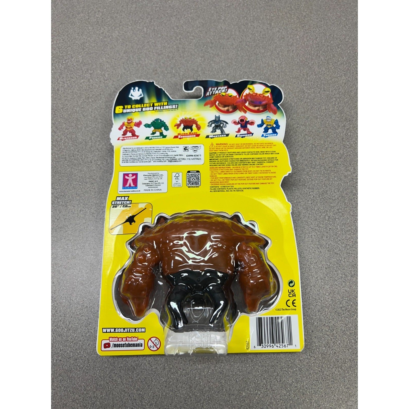 Heroes of GooJitZu Deep Goo Sea Ultra Rare Evo Shock Hero Pack (Ultra Rare) (Chase Piece) back of package action figure details