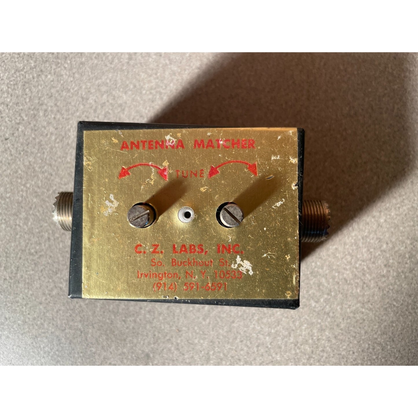 C.Z. Labs Inc Antenna Matcher front view