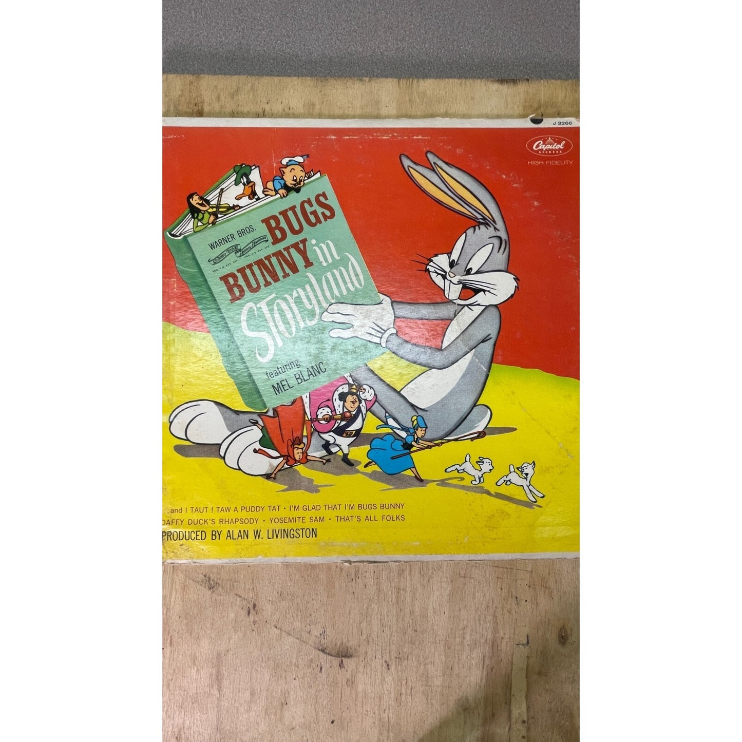 Capital Records Bugs Bunny in Storyland Record J3266 J 3266 front of album cover