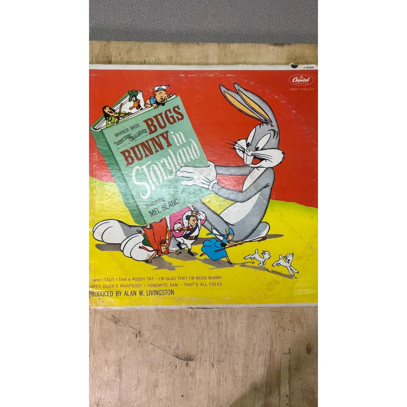 Capital Records Bugs Bunny in Storyland Record J3266 J 3266 front of album cover