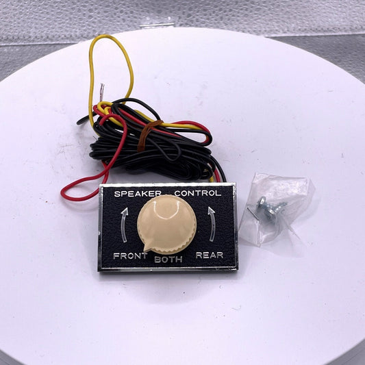 Car Speaker Controls for Front and Rear of Car.