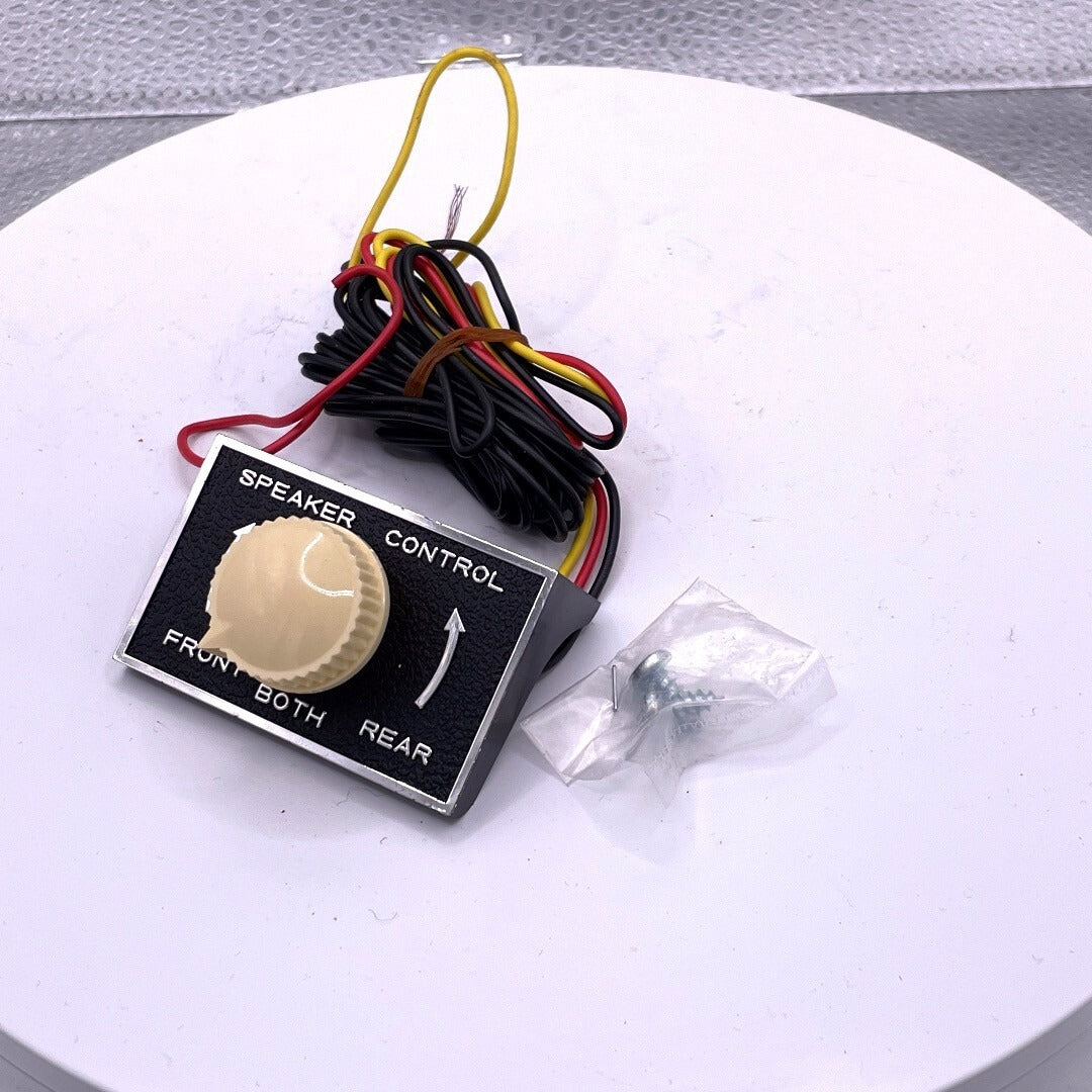 Car Speaker Controls for Front and Rear of Car. side view