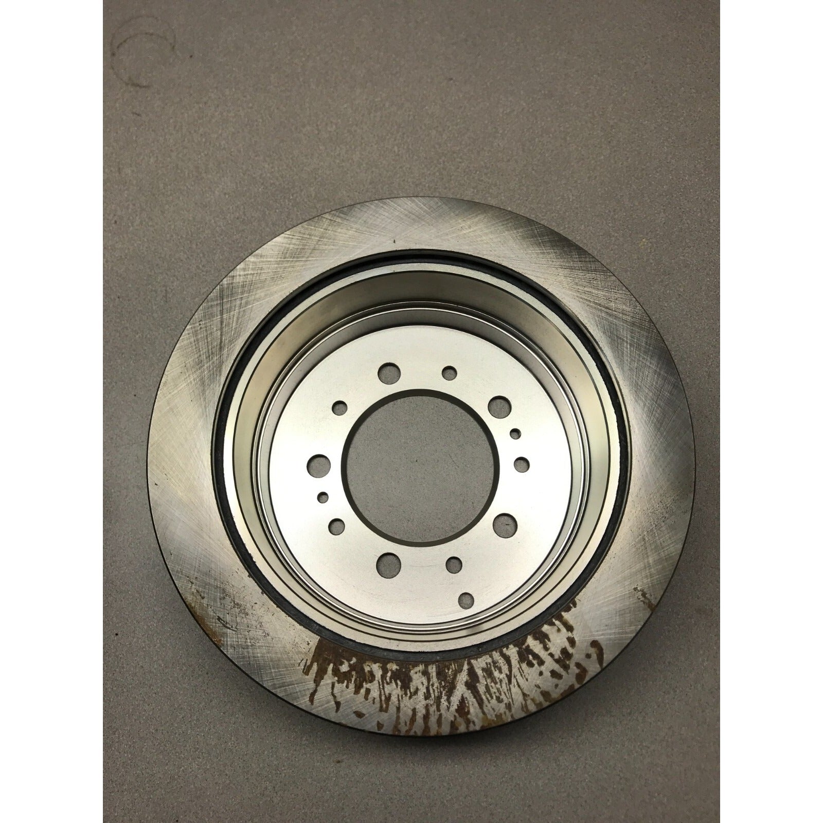 Carquest Wearever Brake Rotor YH145370 bottom view with rust