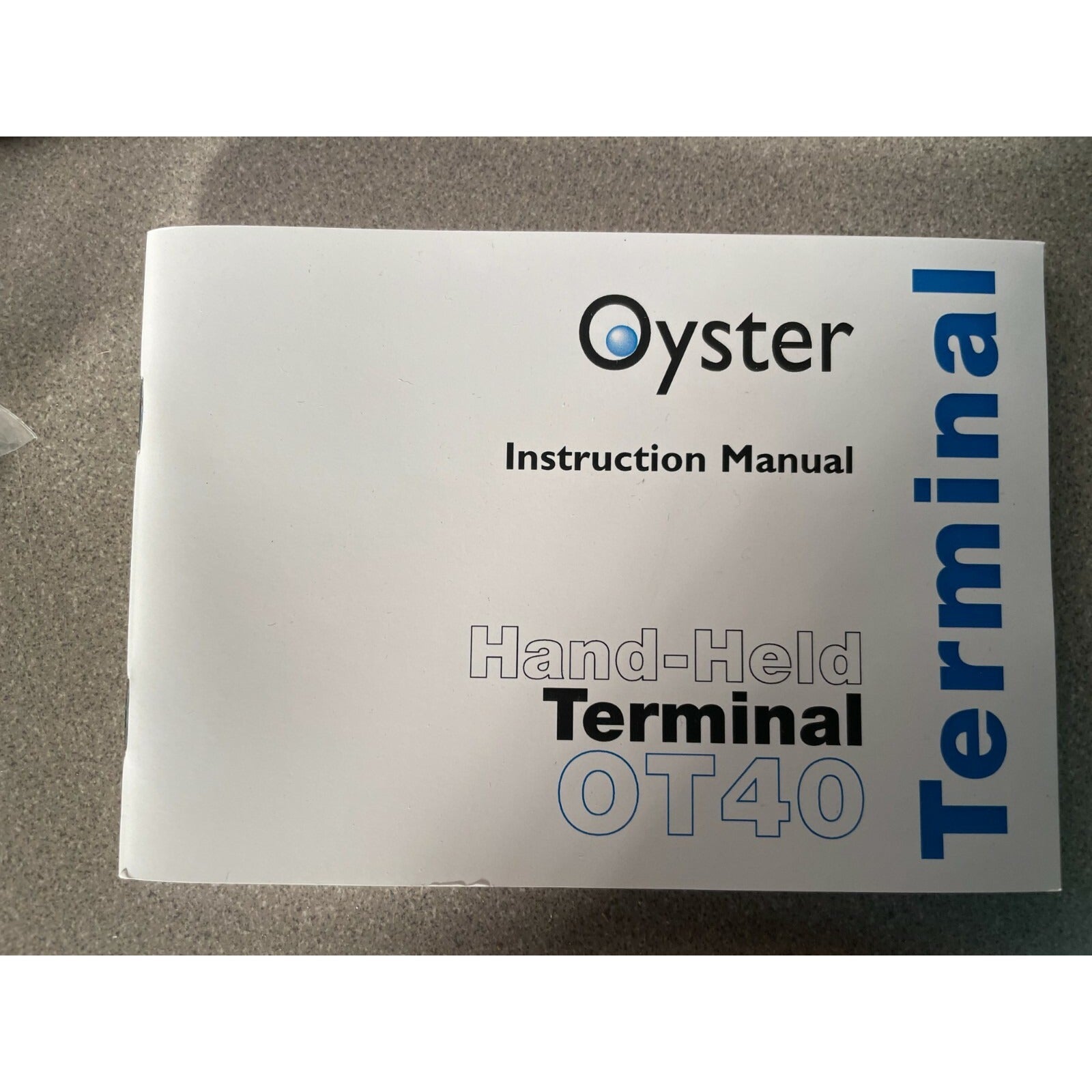 Oyster Hand-Held Terminal OT40 instruction manual