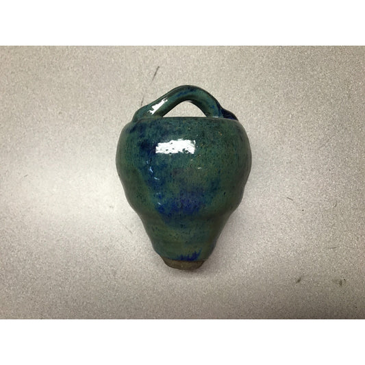 Ceramic Glazed Upside-down Planter front view