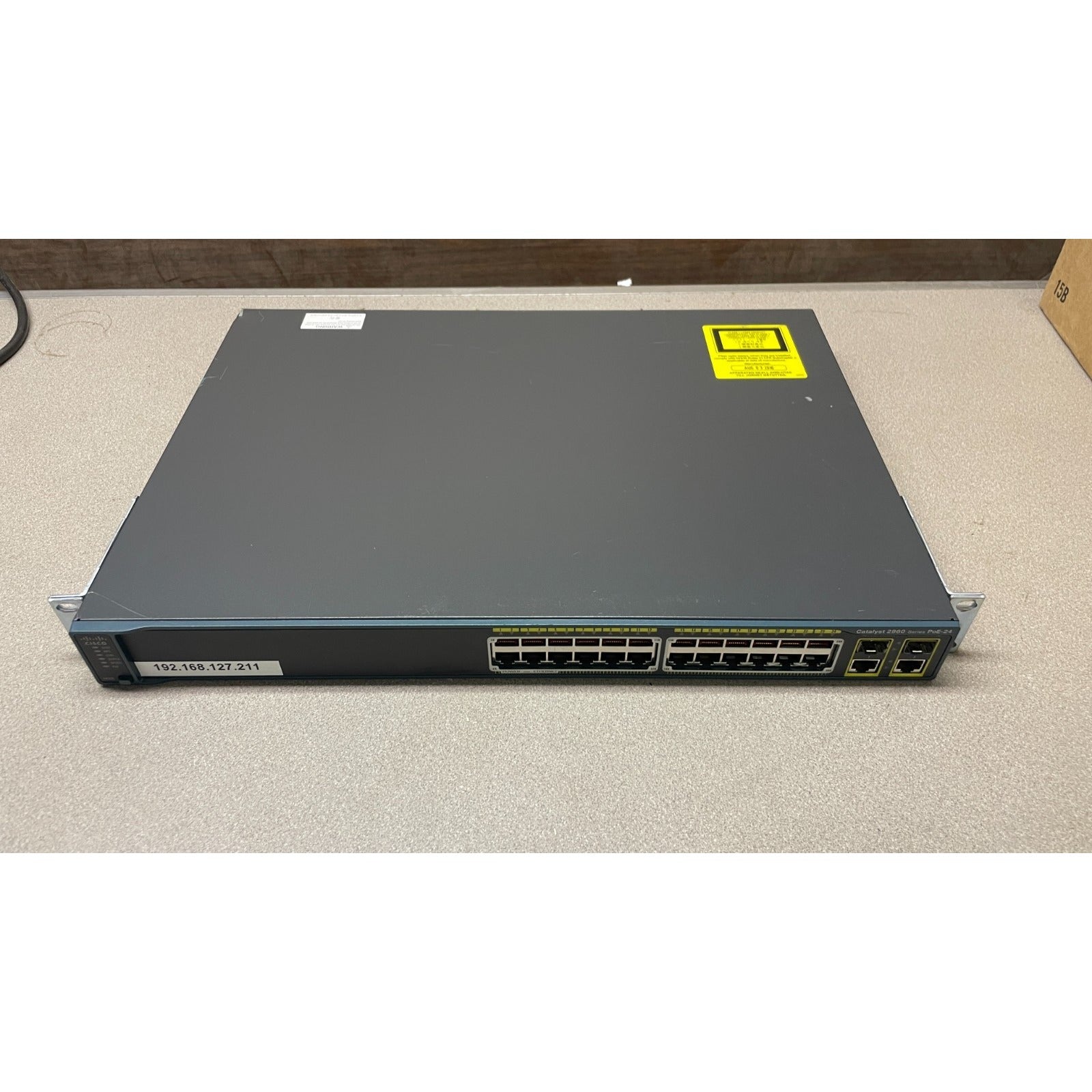 Cisco Catalyst 2960 Series PoE-24 top and front view