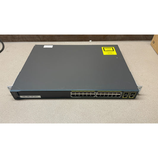 Cisco Catalyst 2960 Series PoE-24 top and front view