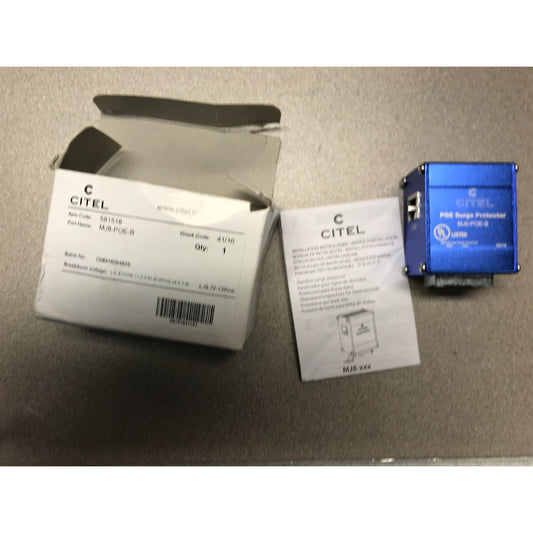 Citel POE Surge Protector MJ8-POE-B product with box and instructions