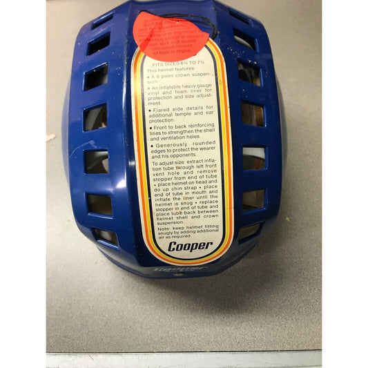 Cooper SK400 Hockey Helmet Size 6 3/4 to 7 3/4 Blue top view